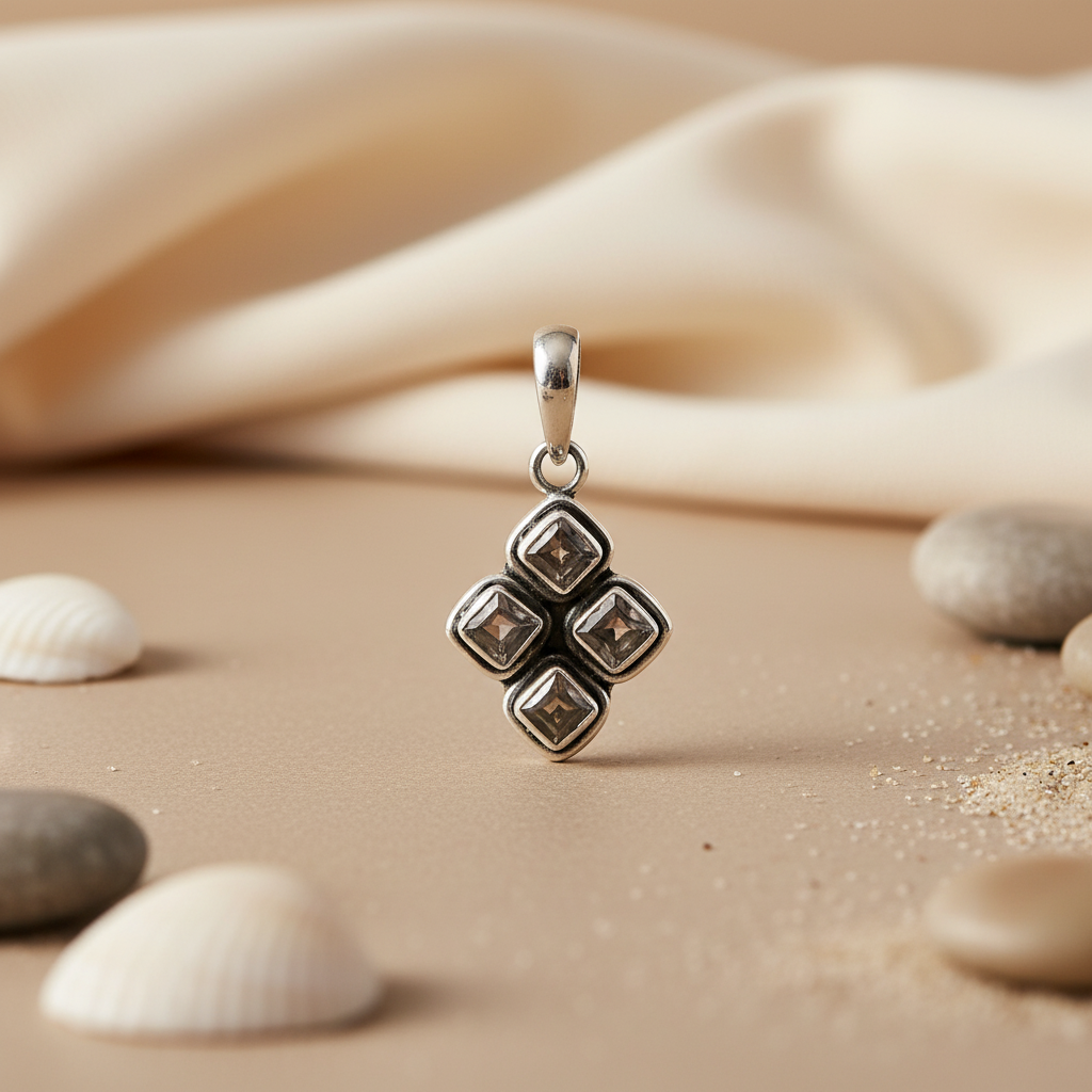 925 Silver Gemstone Pendant for Women | Daily Wear Jewelry