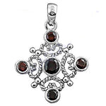Load image into Gallery viewer, 925 Silver Garnet Pendant for Women | Gemstone Jewelry Gift
