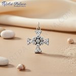 Load image into Gallery viewer, 925 Silver Cubic Zirconia Cross Pendant for Women | Gift Jewelry

