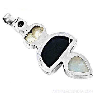 925 Silver Gemstone Pendant for Women | Daily Wear Necklace
