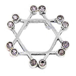 Load image into Gallery viewer, 925 Silver Hexagon Pendant Necklace with Gemstones | Women's Gift
