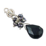Load image into Gallery viewer, 925 Silver Black Onyx Pearl Pendant for Women | Daily Wear Gift
