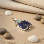 Load image into Gallery viewer, 925 Silver Charoite Pendant Necklace for Women | Gemstone Jewelry

