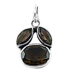 将图像加载到图库查看器中， 925 Silver Smoky Quartz Pendant for Women | Gemstone Jewelry
