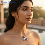 Load image into Gallery viewer, Colgante cuadrado de amatista en plata 925 para mujer | Joyería con piedras preciosas
