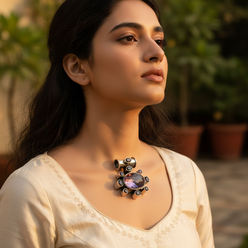 925 Silver Amethyst Ring for Women | Gemstone Jewelry