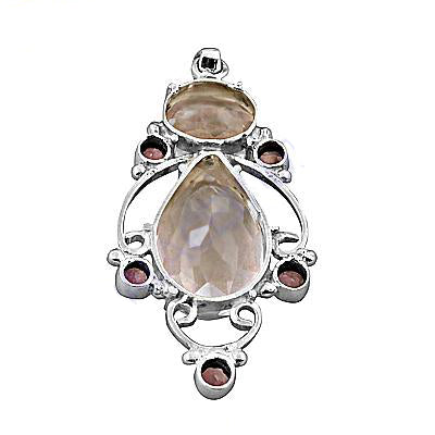 925 Silver Gemstone Pendant Necklace | For Women | Daily Wear