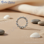 Load image into Gallery viewer, 925 Silver Diamond Circle Pendant Necklace for Women
