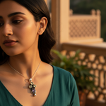 Load image into Gallery viewer, 925 Silver Citrine &amp; Amethyst Pendant for Women | Gemstone Jewelry
