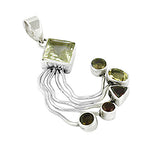 Load image into Gallery viewer, 925 Silver Gemstone Pendant for Women | Colorful Stone Jewelry

