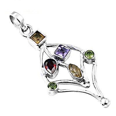 925 sterling silver gemstone pendant for women | fashion jewelry