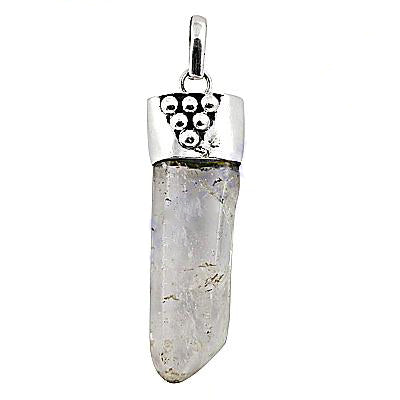 925 Silver Clear Quartz Pendant for Women | Gemstone Jewelry