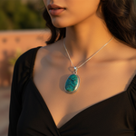 Load image into Gallery viewer, 925 Sterling Silver Turquoise Pendant for Women | Gemstone Jewelry
