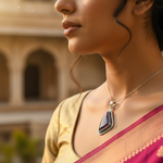 Load image into Gallery viewer, Collar con colgante de piedra azul en plata 925 para mujer | Joyería de regalo
