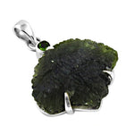 Load image into Gallery viewer, 925 Sterling Silver Moldavite Pendant for Women | Gemstone Jewelry
