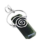 Load image into Gallery viewer, Silver Wire Wrapped Green Gemstone Pendant | For Women
