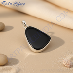 Load image into Gallery viewer, 925 Silver Black Onyx Pendant for Women | Gemstone Jewelry
