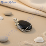 Load image into Gallery viewer, 925 Silver Black Onyx Pendant for Women | Gemstone Jewelry
