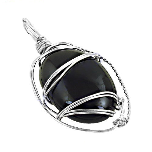 925 Silver Onyx Pendant for Women | Gemstone Jewelry