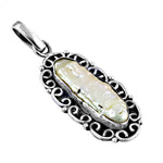 Load image into Gallery viewer, 925 Silver Pearl Pendant for Women | Natural Gemstone Jewelry
