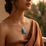 Load image into Gallery viewer, 925 Silver Turquoise Pendant for Women | Gemstone Jewelry
