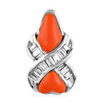 Load image into Gallery viewer, 925 Silver &amp; Orange Gemstone Pendant for Women | Fashion Jewelry
