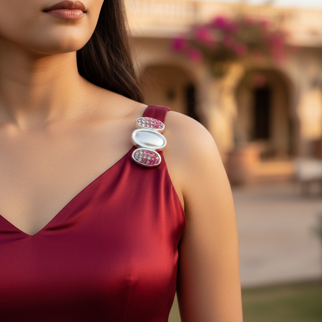 Silver Crystal Oval Ring for Women | Gift Jewelry