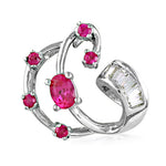 Load image into Gallery viewer, Silver Ruby Ring for Women | Gemstone Ring | Gift
