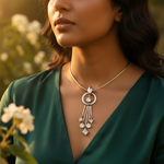 Load image into Gallery viewer, Colgante de plata con circonitas cúbicas | Joyería de moda para mujer
