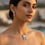 Load image into Gallery viewer, Silver Diamond Pendant Necklace for Women | Gift Jewelry
