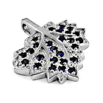 Load image into Gallery viewer, 925 Silver Blue Sapphire Leaf Pendant for Women | Gift
