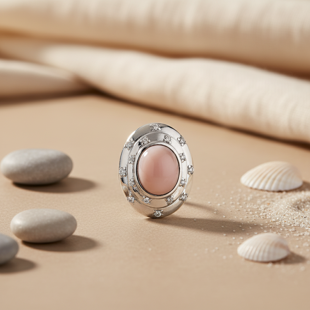 Silver Pearl Ring for Women | Elegant Wedding Jewelry Gift
