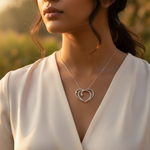 将图像加载到图库查看器中， 925 Silver Heart Pendant with Diamond | Women's Gift
