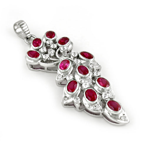 925 Silver Ruby Pendant for Women | Gemstone Jewelry Gift