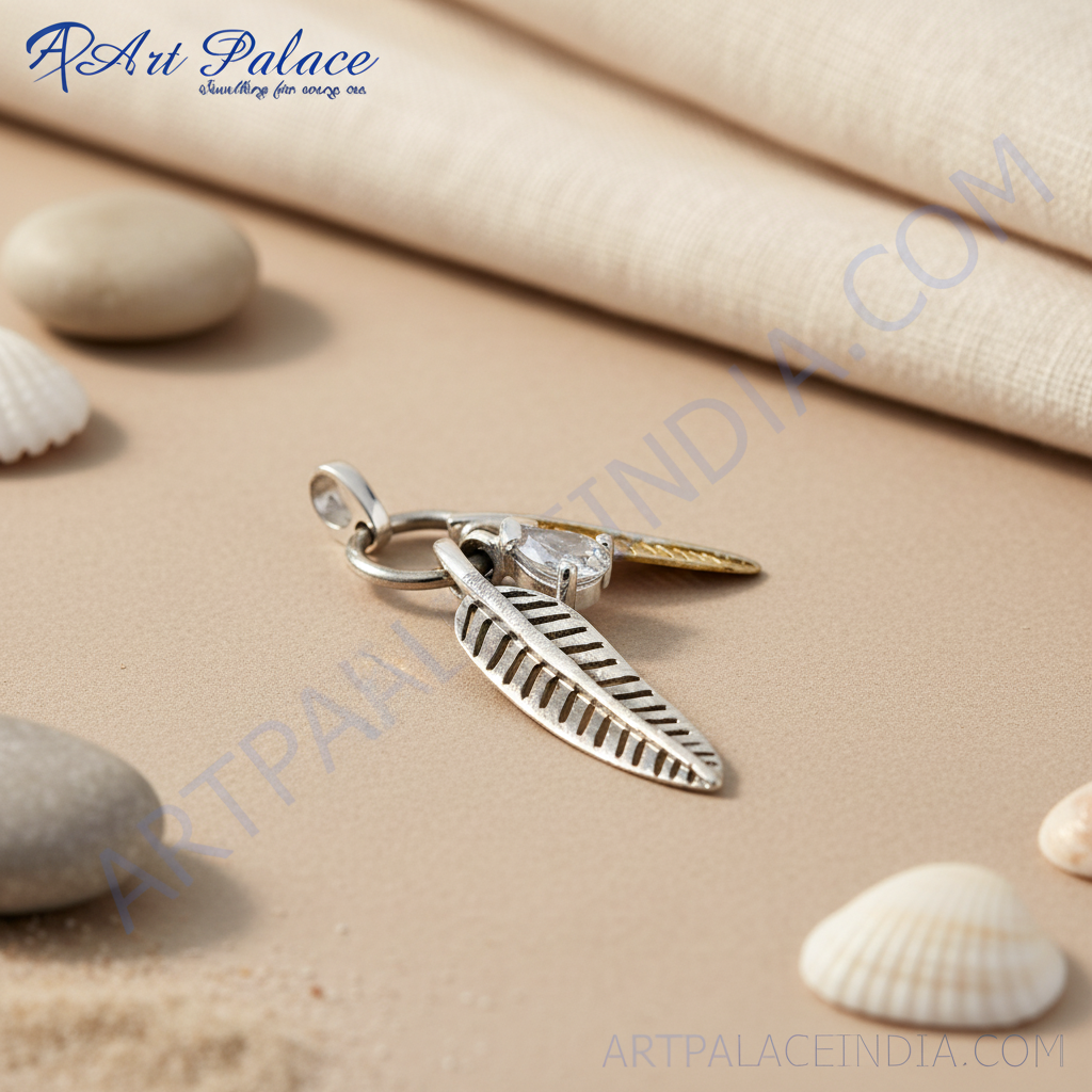 925 Silver Feather Pendant Necklace for Women | Gift Jewelry