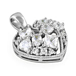 Load image into Gallery viewer, 925 Silver Heart Pendant with Cubic Zirconia | Women's Gift
