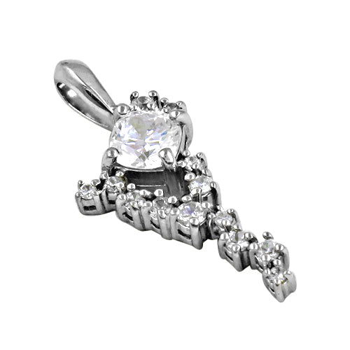 925 Silver Cubic Zirconia Pendant for Women | Fashion Jewelry