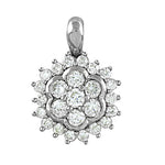 Load image into Gallery viewer, Silver Flower Pendant with Cubic Zirconia | Women's Gift
