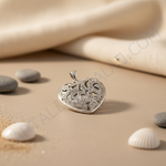 Load image into Gallery viewer, 925 Silver Filigree Heart Pendant for Women | Valentine's Gift
