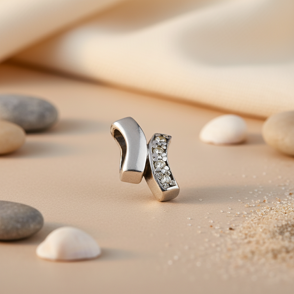 925 Silver Charm Pendant with Diamonds for Women | Gift Jewelry
