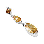 Load image into Gallery viewer, 925 Silver Citrine Pendant Necklace for Women | Daily Wear Gift
