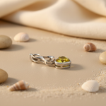 将图像加载到图库查看器中， 925 Silver Heart-Shaped Yellow Gemstone Pendant for Women
