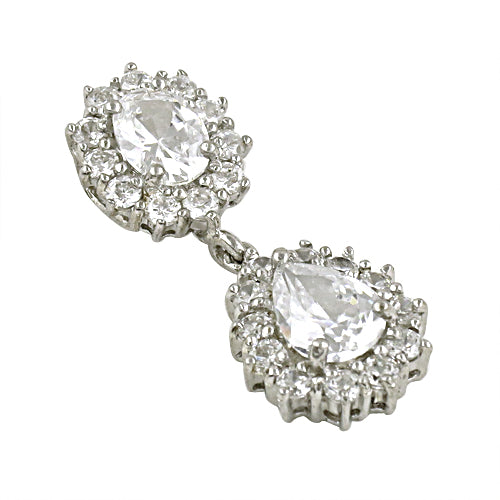 925 Silver Cubic Zirconia Dangle Earrings for Women | Gift