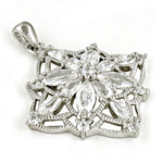 Load image into Gallery viewer, 925 Silver Flower Pendant for Women | Crystal Jewelry Gift
