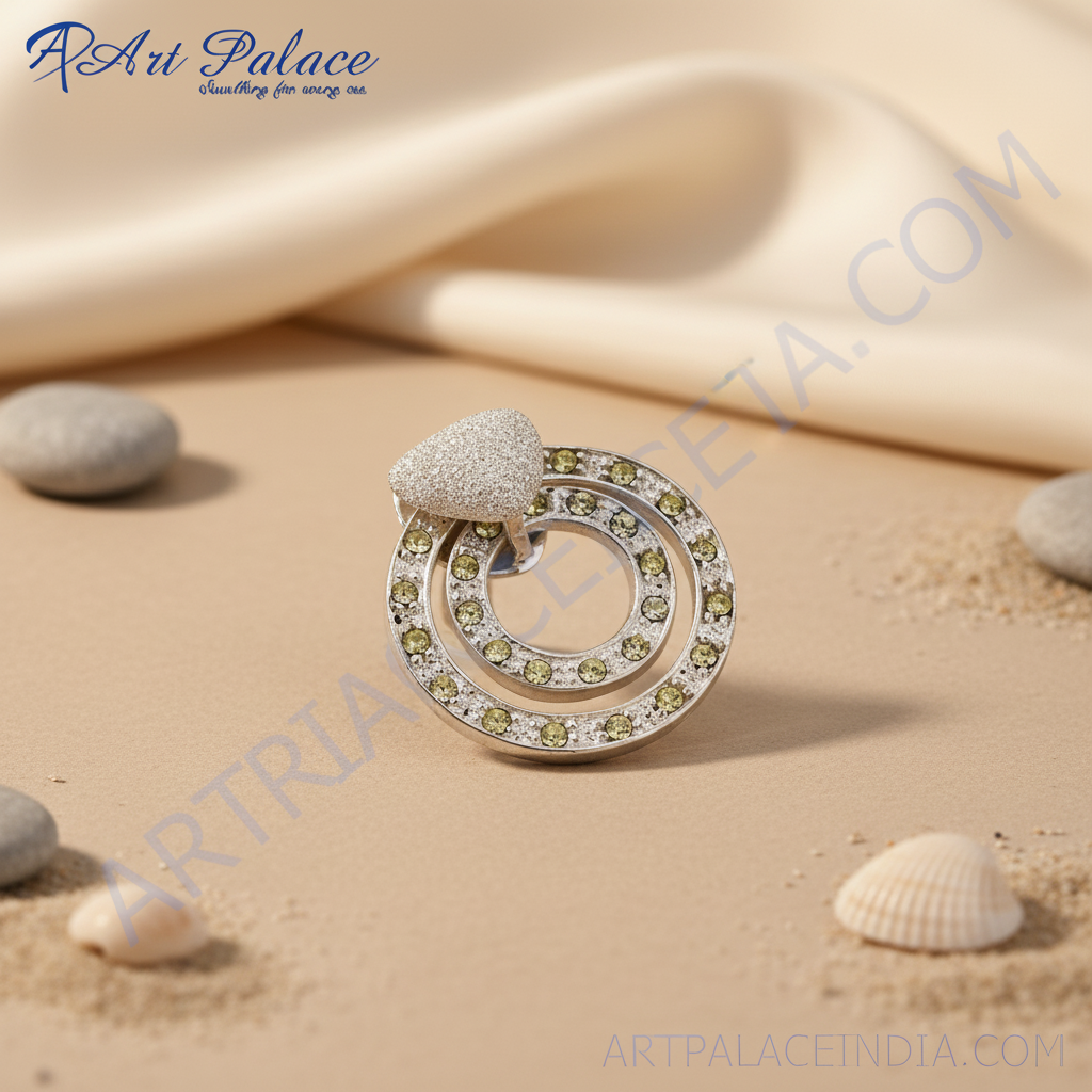 Silver crystal double hoop earrings for women | dazzling jewelry