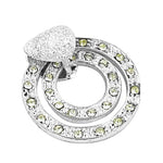 将图像加载到图库查看器中， Silver Crystal Double Hoop Earrings for Women | Dazzling Jewelry
