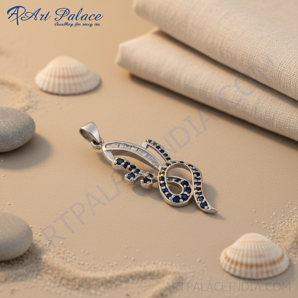 925 Silver Sapphire Pendant | Women's Sapphire Jewelry Gift