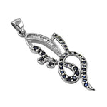 将图像加载到图库查看器中， 925 Silver Sapphire Pendant | Women's Sapphire Jewelry Gift

