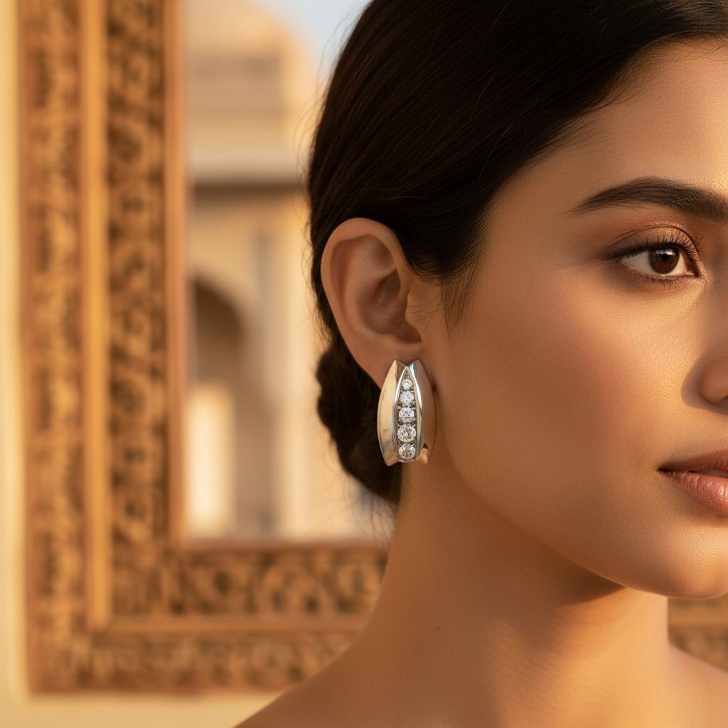 Colgante de plata con circonita cúbica para mujer | Joyería moderna