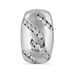 将图像加载到图库查看器中， Silver Cubic Zirconia Bead for Jewelry Making | DIY Supplies
